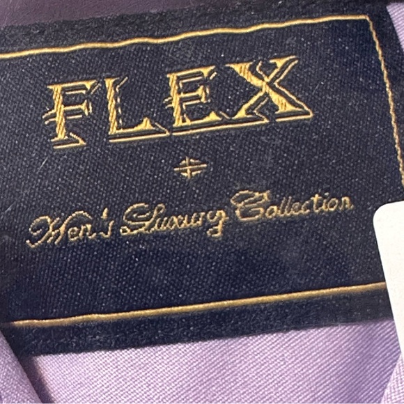 Flex Mens Luxury Collection Button Down Shirt Lilac Purple Sz M Long Sleeve NIP - Picture 6 of 6